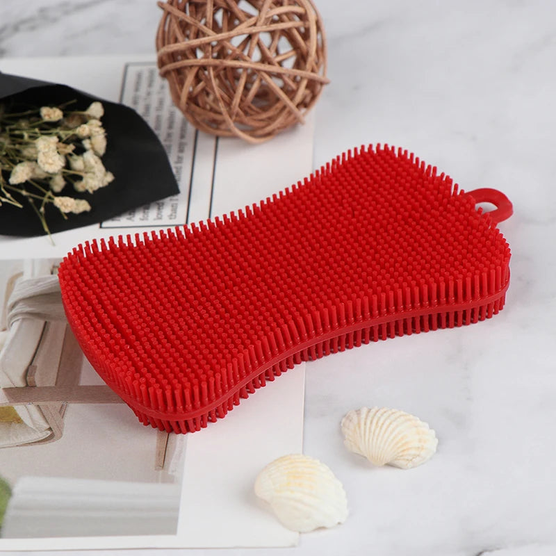 Silicone Dish Scrubber Brush | Eco-Friendly Kitchen Cleaning Tool