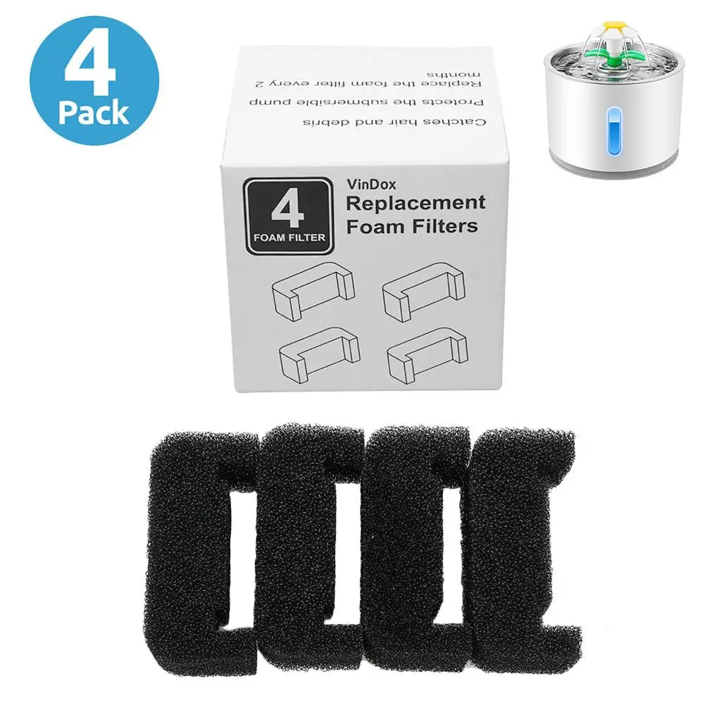 4PCS Cat Water Fountain Filter Carbon Replacement Filters for Pet Water Dispenser Peaceful Pleasures Health and Wellness 4pcs A China Mainland