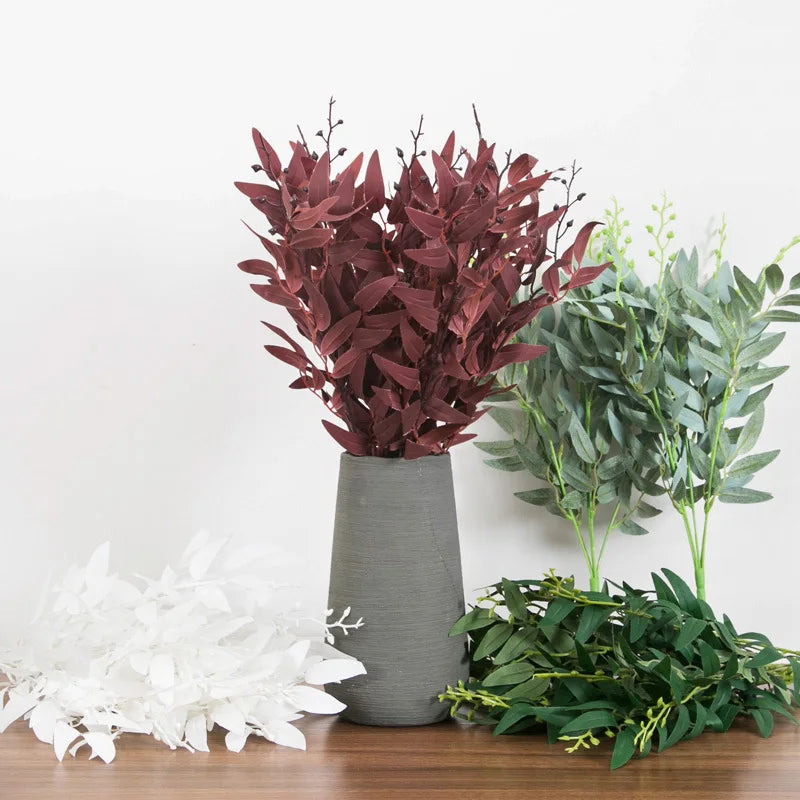YO CHO Artificial Willow Leaf Silk Bouquet | Wedding Home Décor