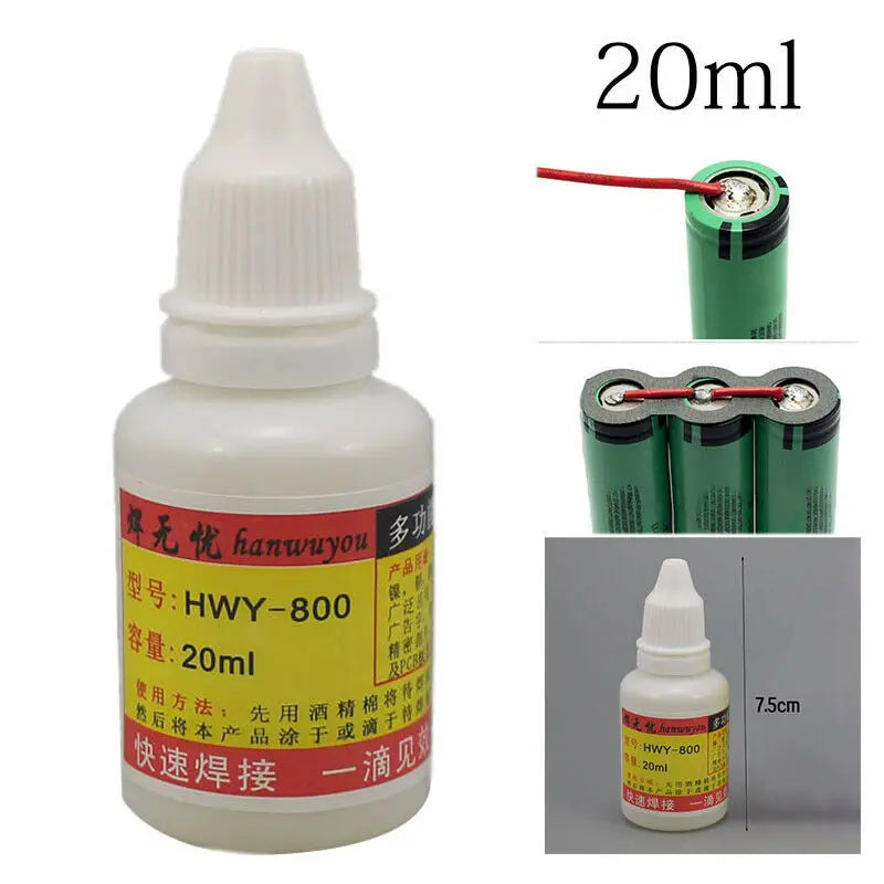 Portable 20ml Stainless Steel Flux Soldering Paste Stainless Steel Liquid Solder Tool Peaceful Pleasures Health and Wellness 20ml