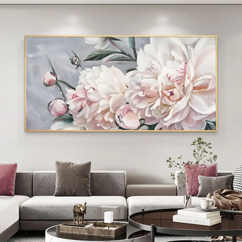 High quality 100% handmade frameless canvas oil painting wall art flowers are suitable for hanging in the hotel dining room etc Peaceful Pleasures Health and Wellness