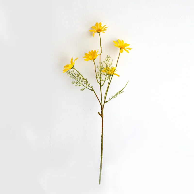 Silk Daisy Chrysanthemum Artificial Flower Bouquet – 1 or 3 Pcs