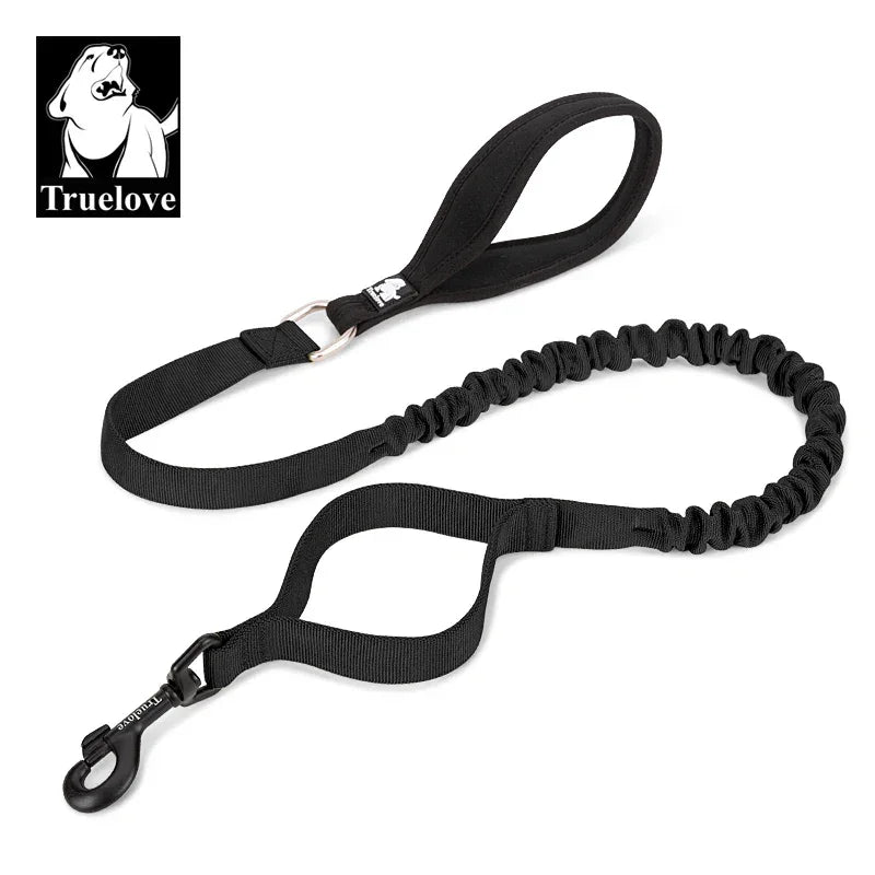 Truelove Dog Flexible Leash Cushioning Explosion-proof Buffering Elastic Rope Control Large Fiercely Strong dog TLL2281 Peaceful Pleasures Health and Wellness Black S China Mainland