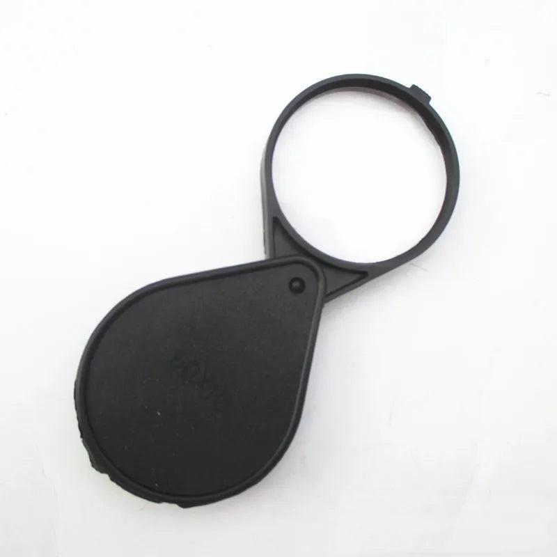 10X Foldable Pocket Magnifier Portable 60Mm Jewelry Reading Magnifying Glass Loupe Pocket Size Lovely Jewllery Magnifier Peaceful Pleasures Health and Wellness