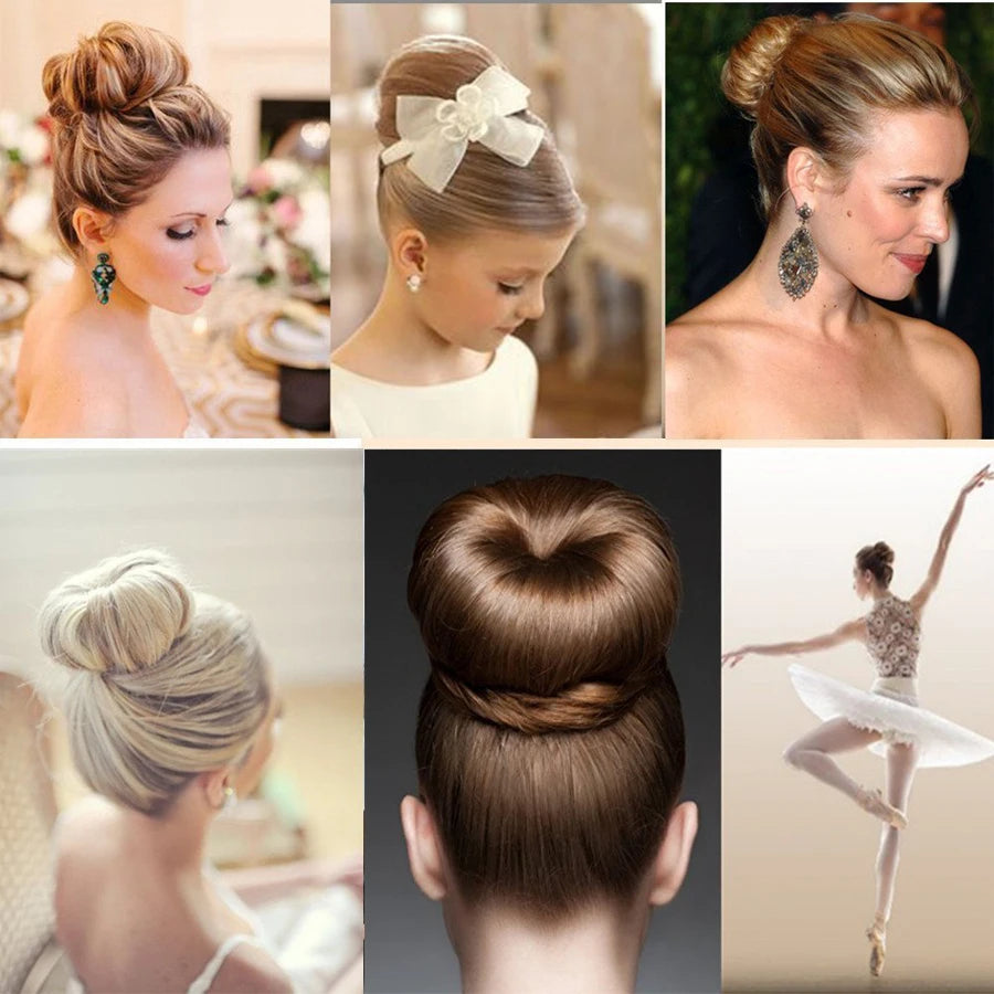 Professional Hair Bun Donut Women Elegance Donut Shape Hairstyle Bun Filler Hair For Girls Hair Accessories Peaceful Pleasures Health and Wellness