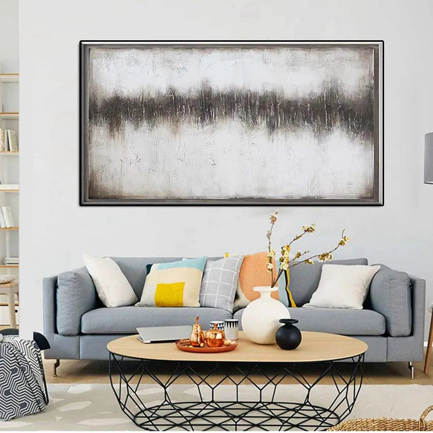 Abstract Decorative Hanging Poster Pure Handmade Canvas Oil Painting Interior Art Mural For Living Room Bedroom Hotel Sofa Wall Peaceful Pleasures Health and Wellness