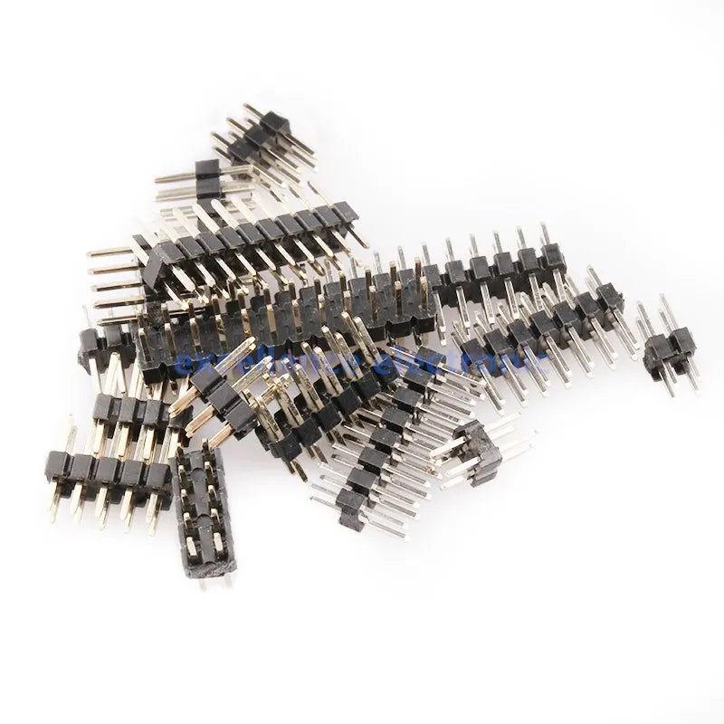 10PCS/Lot 2.0mm Male Header Pins 2*2/3/4/5/6/7/8/10/12/14/15/20/40P 2mm Double Row Pin Header Strip Connector Gold-plated Copper Peaceful Pleasures Health and Wellness