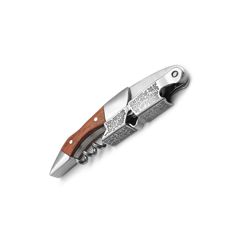 Wine Opener, Professional Waiters Corkscrew, PU Bag, Bottle Opener and Foil Cutter Gift for Wine Lovers Peaceful Pleasures Health and Wellness G