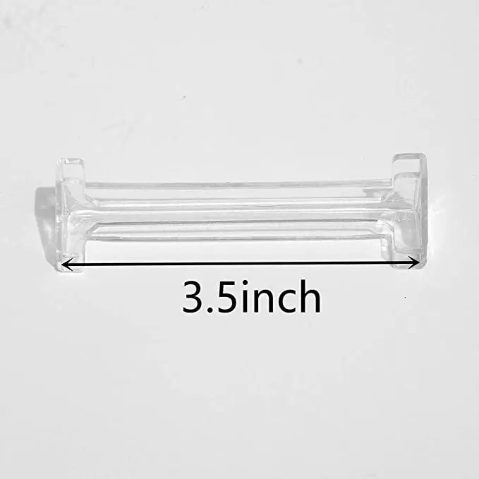 Vertical Blind Valance Corners 4-Pack 3.5" Clear Plastic L-Shape