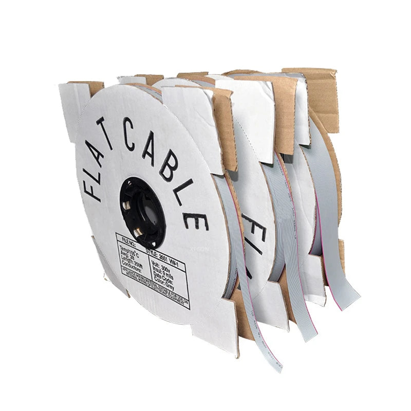 1Meter 0.635mm Pitch Grey Flat Ribbon Cable For IDC FC 1.27MM Connector 10P/14P/16P/20P/40P 30AWG Wire Peaceful Pleasures Health and Wellness