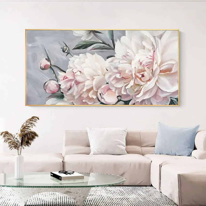 High quality 100% handmade frameless canvas oil painting wall art flowers are suitable for hanging in the hotel dining room etc Peaceful Pleasures Health and Wellness no frame 60cmx80cm