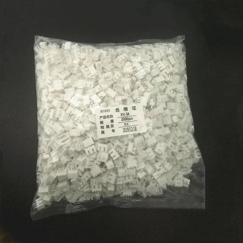 2000pcs XH2.54 2p 3p 4pin 2.54mm Pitch Pin Header JST Wire Connectors Adaptor XH 2.54mm Spacing Connector Peaceful Pleasures Health and Wellness