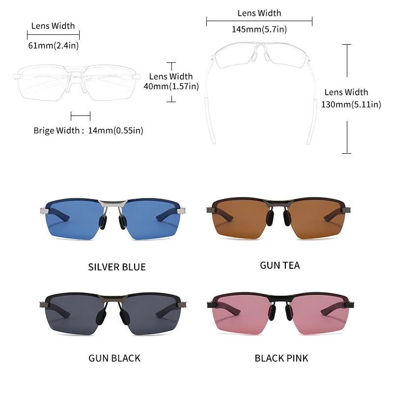 GCV Ultralight Frame Polarized Sunglasses Eyewear Men Male Fashion Sports Style Driving fishing Male Outdoor Travel UV Goggles Peaceful Pleasures Health and Wellness