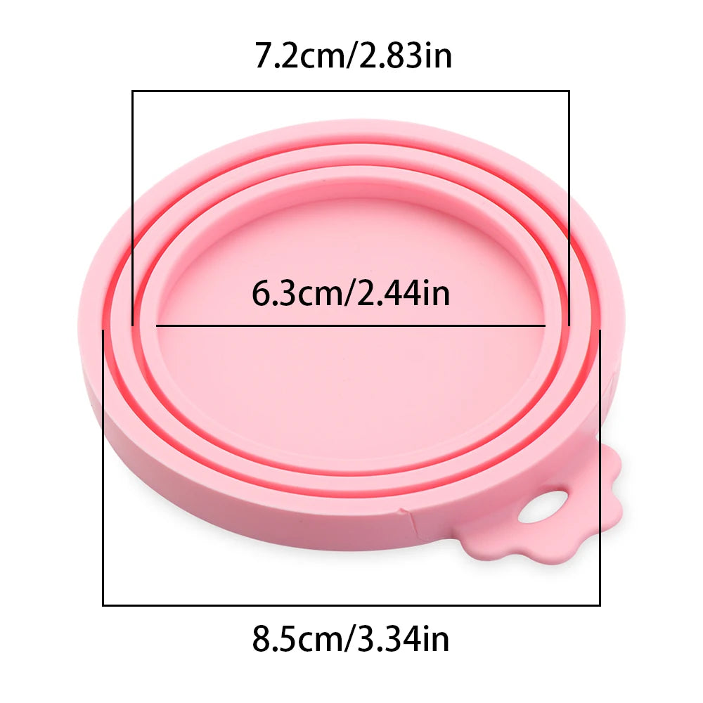 3-in-1 Silicone Can Lids – Reusable Food & Pet Can Covers