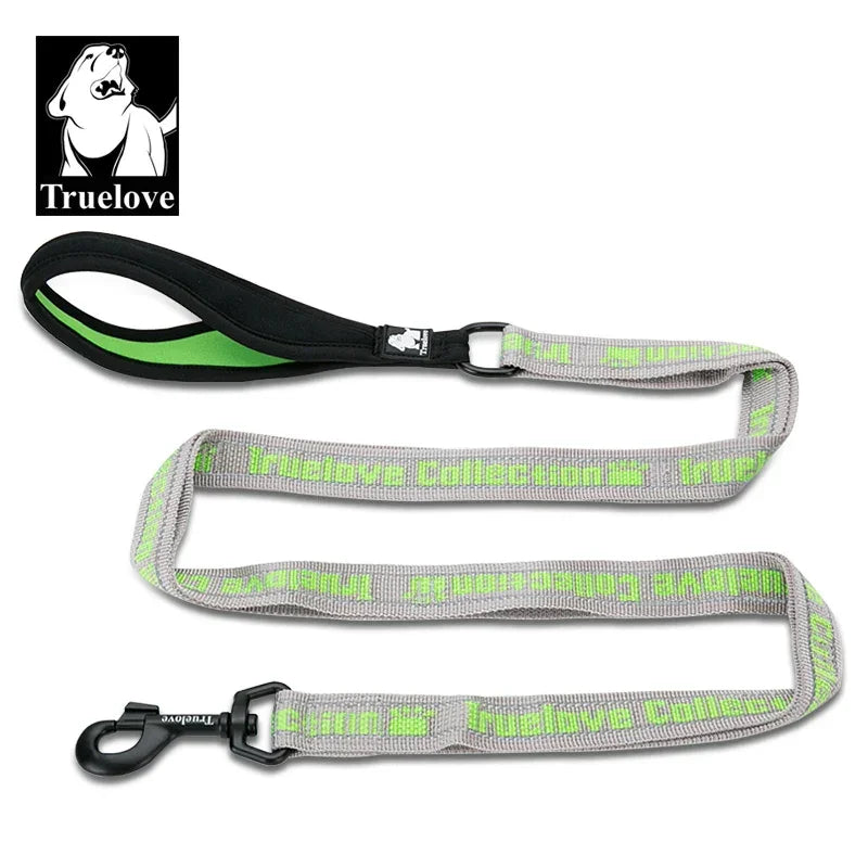 Truelove Pet Leash Nylon Explosion-proof Reflective for Cat and Dog Small Medium Large Travel Cross Walking Training TLL3071 Peaceful Pleasures Health and Wellness Gray-Grass green S China Mainland