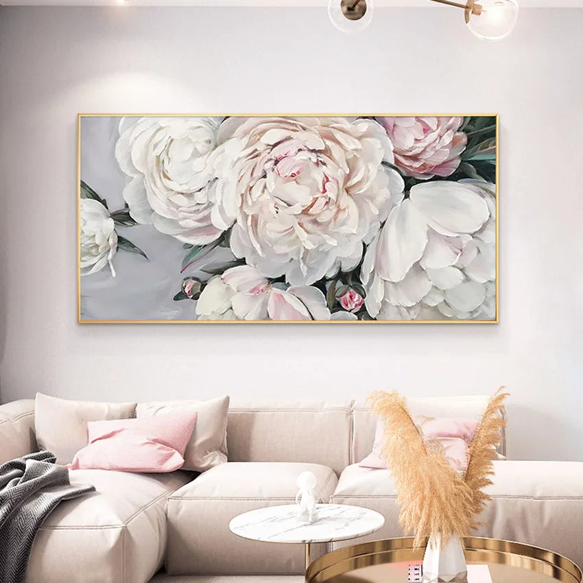 High quality 100% handmade frameless canvas oil painting wall art flowers are suitable for hanging in the hotel dining room etc Peaceful Pleasures Health and Wellness
