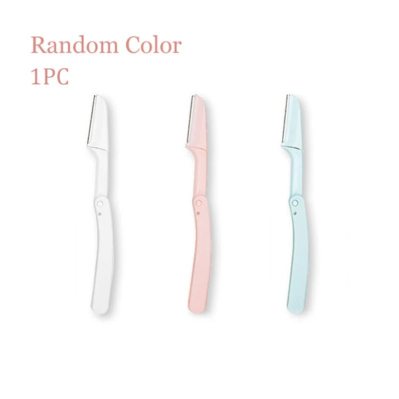 Foldable Eyebrow Trimmer Razor – Stainless Steel | 1 or 3pcs