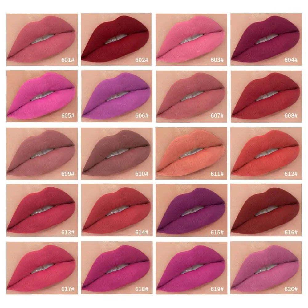QIBEST Matte Lip Gloss Lip Makeup 34 Colors Velet Nude Waterproof Lipgloss Matte Lipstick Liquid Lipstick Long lasting Lip Tint Peaceful Pleasures Health and Wellness