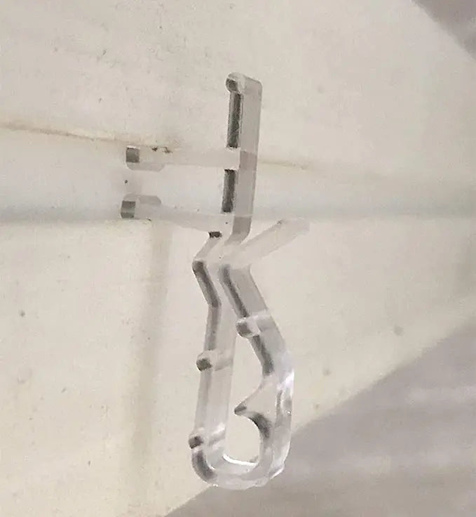 Valance Clips Hidden1 7/8inch Clear Color for Faux and Real Wood Window Blinds Peaceful Pleasures Health and Wellness
