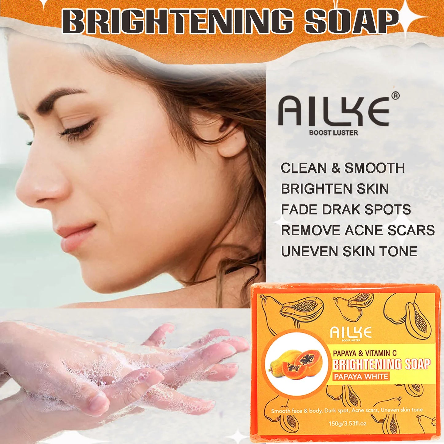 AILKE Multi-Vitamin Brightening Body Lotion | Vitamins A, C & E