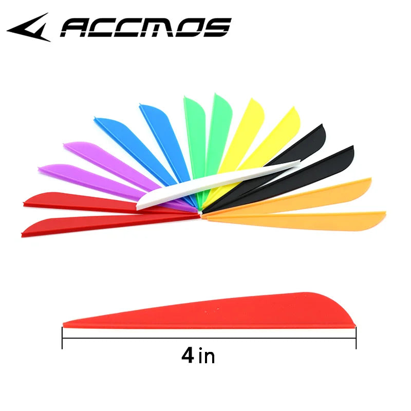 Lot Rubber Arrow Vanes 2 5 3 4 Inches Plastic Fletch Archery Feathers