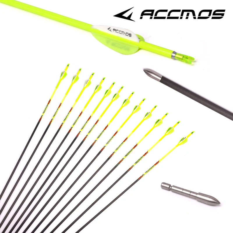 6-12ps 100 Pure Carbon Arrow ID Spine 400 500 600 700 800 900 1000