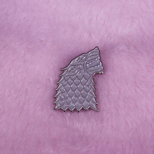 House Stark Direwolf Copper Brooch Pin – Fan Collection Fashion Brooch Pin Oasis Select Default Title