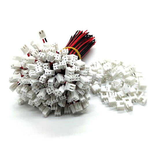 100 SETS JST XH 2.5-2 Pin Battery Connector Plug Female & Male with 100MM Wire Peaceful Pleasures Health and Wellness Default Title