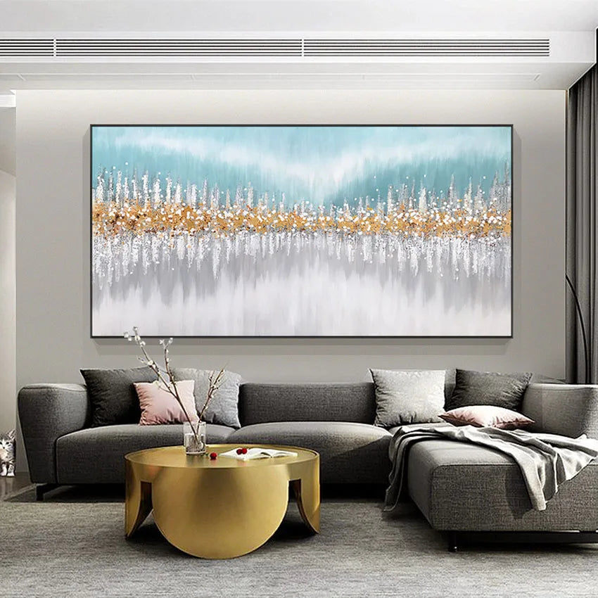 Wholesale wall art pictures for hotels Hand painted abstract acrylic oil painting on canvas art poster for living room bedroom Peaceful Pleasures Health and Wellness