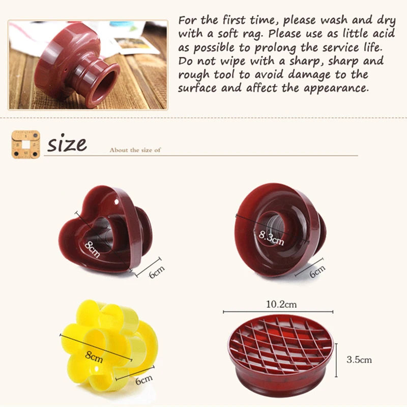 4-Style Donut Maker & Cutter Mold Set – Food-Grade Plastic DIY Doughnut, Fondant & Pastry Baking Tool
