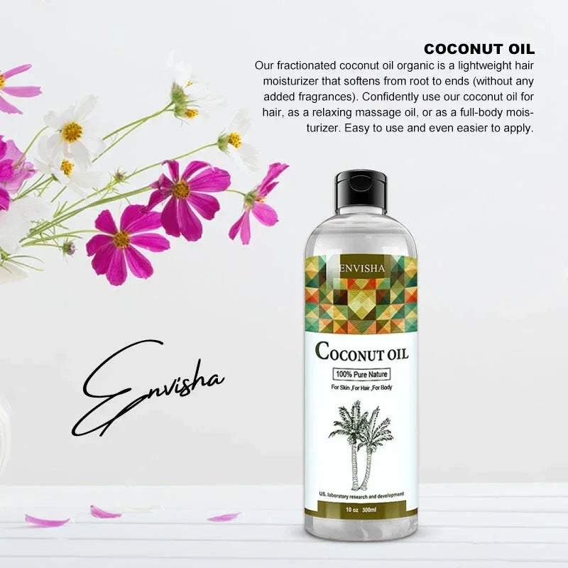 ENVISHA Body & Hair Oil – Argan, Jojoba, Castor & Coconut Body Oil Peaceful Pleasures Health and Wellness