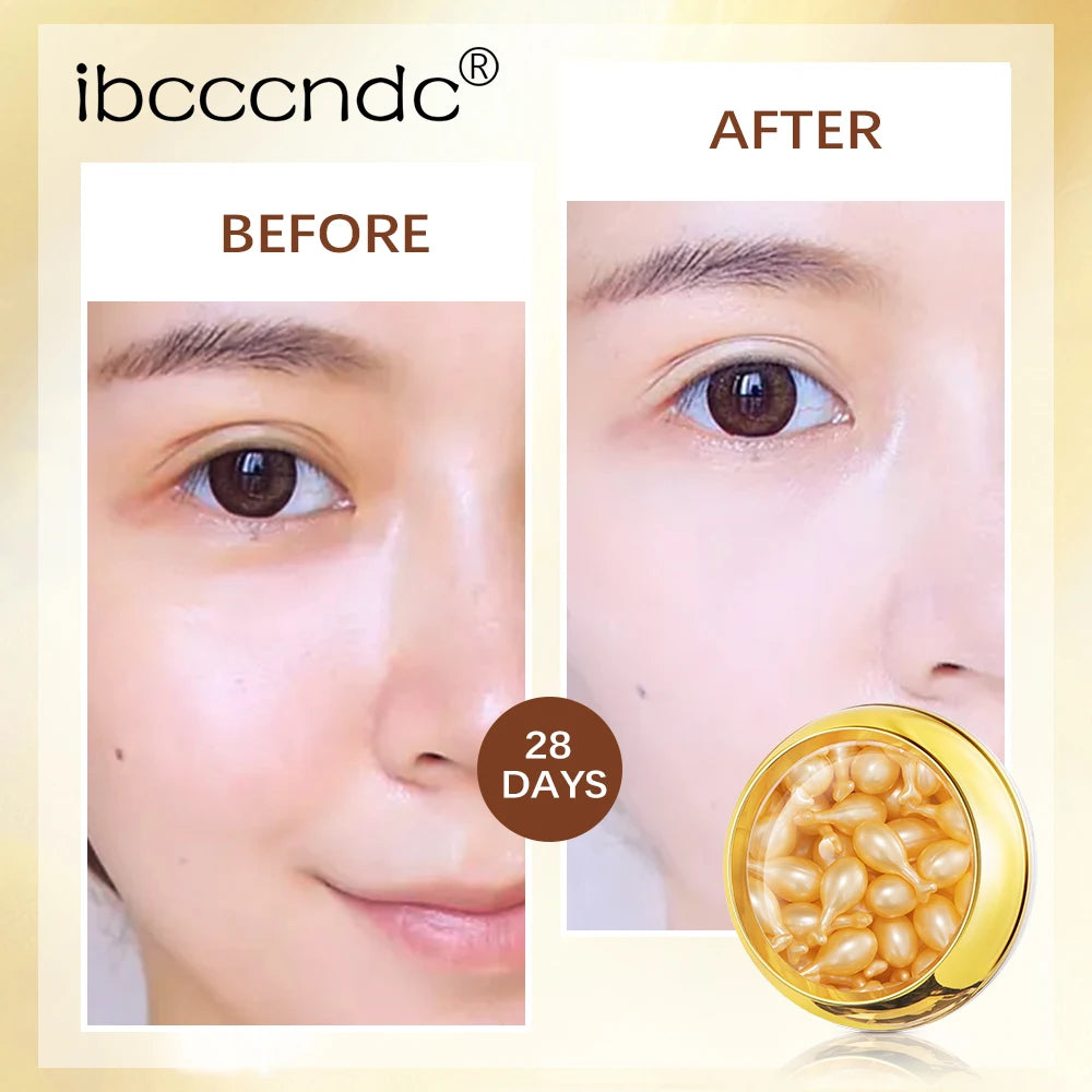 Retinol Capsule Essence Facial Brighten Serum Moisturizing Nourishing Anti-Wrinkle Vitamin E Face Serum Hyaluronic Acid Skincare Peaceful Pleasures Health and Wellness