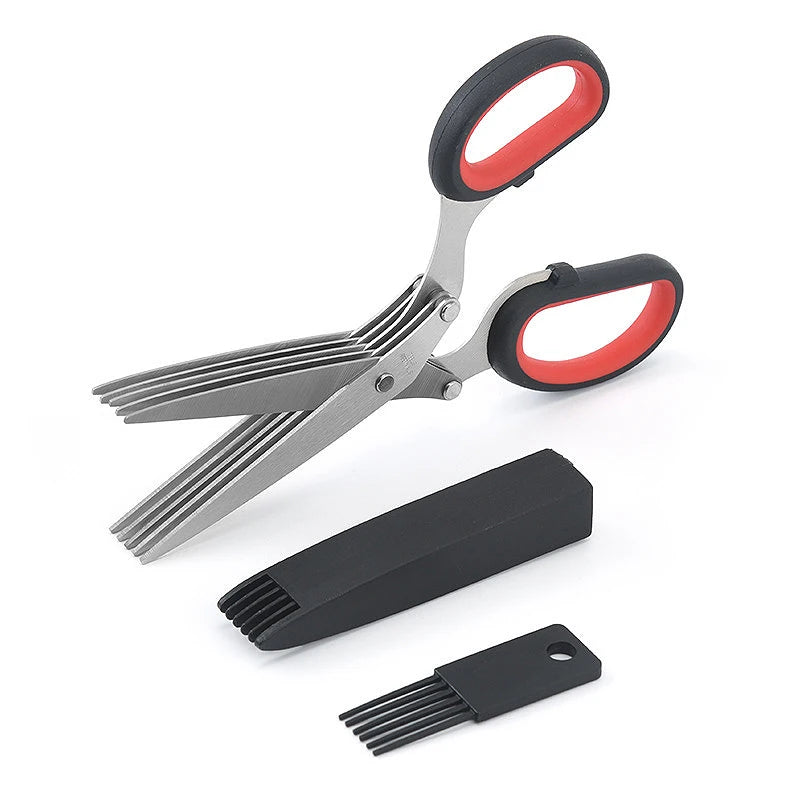 5-Layer Herb & Scallion Scissors | Stainless Steel Shears