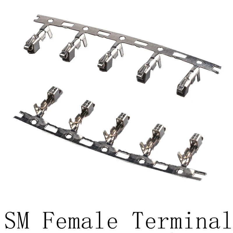 100pcs Line Pressing Terminal Reed XH2.54 PH2.0 CH3.96 VH3.96 KF2510 Dupont SM ZH1.5 JST1.25 SH1.0 Strip Metal Needle Peaceful Pleasures Health and Wellness SM Female