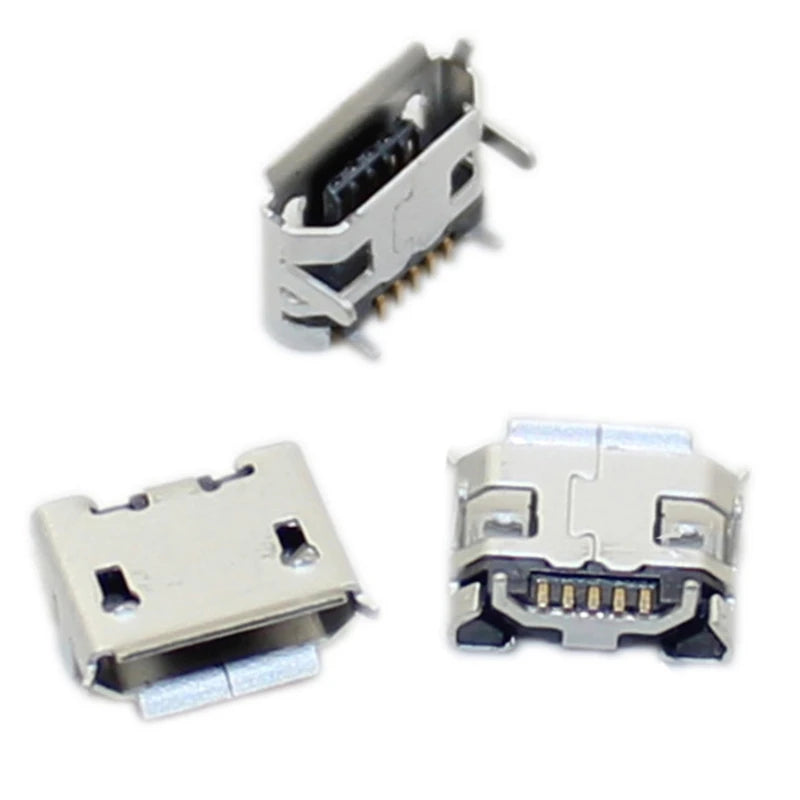 10pcs/Lot Micro USB 5 Pin SMT Socket Connector Type B Female Placement SMD DIP USB Charging Connectors Peaceful Pleasures Health and Wellness