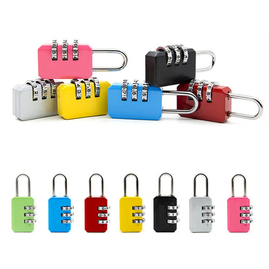 3-Dial Resettable Combination Padlock – Luggage, Gym & Travel Combination Padlock Oasis Select