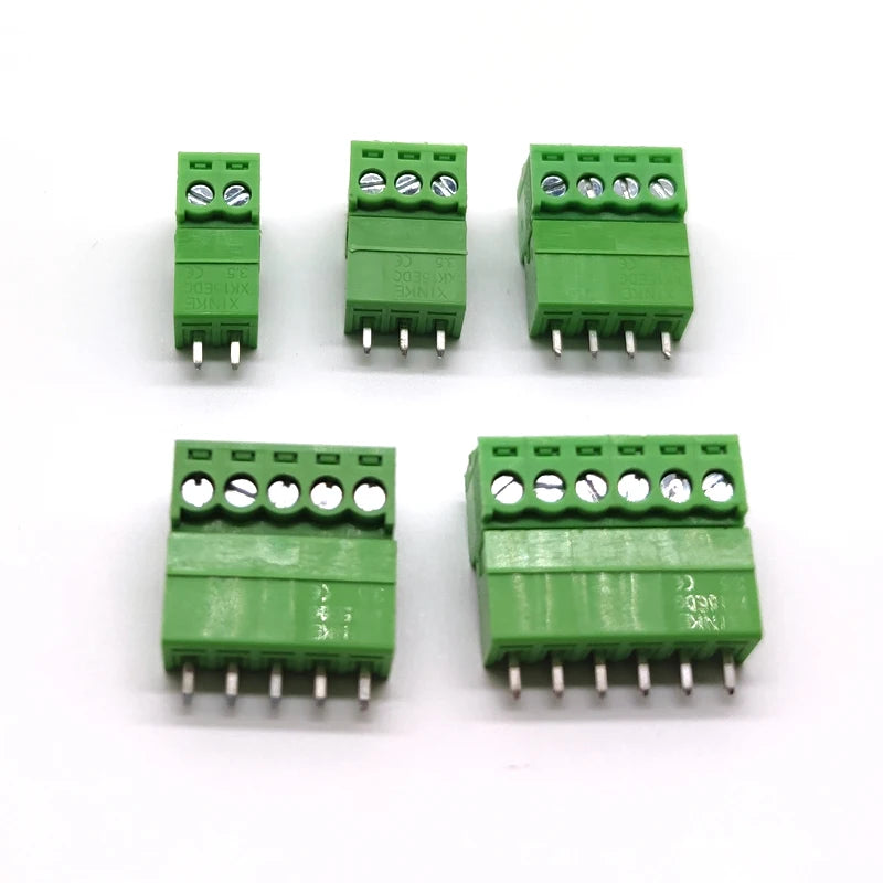 10 Pair 15EDG 3.5mm Plug-in Terminal Block Straight Pin PCB Screw Terminal Connectors 2/3/4/5/6/7/8/9/10P KF15EDG-3.5 Green Peaceful Pleasures Health and Wellness