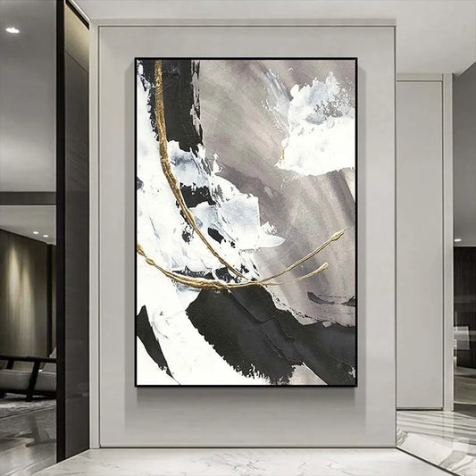 New Abstract Art Decorative Mural Canvas 100% Handmade Customizable Oil Painting Living Room Hotel Restaurant Hanging Picture Peaceful Pleasures Health and Wellness