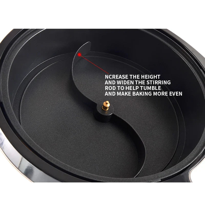 LZHZXY 1200W Coffee Bean Roaster | Auto Cooling, 0–240°C