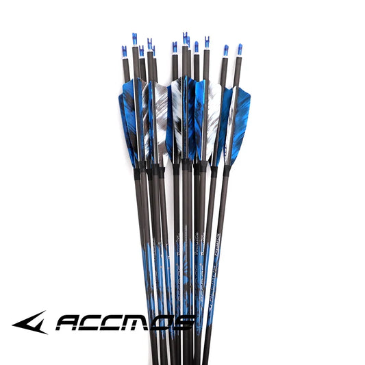 6- ID6 Pure Carbon Arrows Spine 250 300 350 400 500 600 700 800 Shaft Peaceful Pleasures Health and Wellness 12pc sp700 32in
