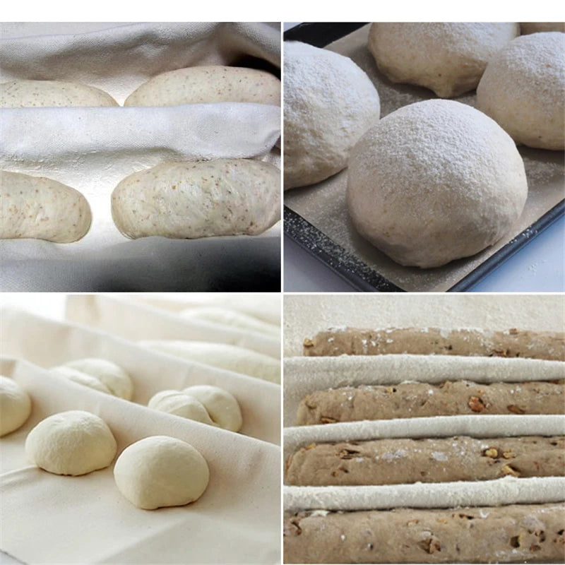 French Fermented Cotton Cloth Proofing Flax Dough Bakers Pans Proving Bread Baguette Baking Mat Pastry Kitchen Tools Peaceful Pleasures Health and Wellness
