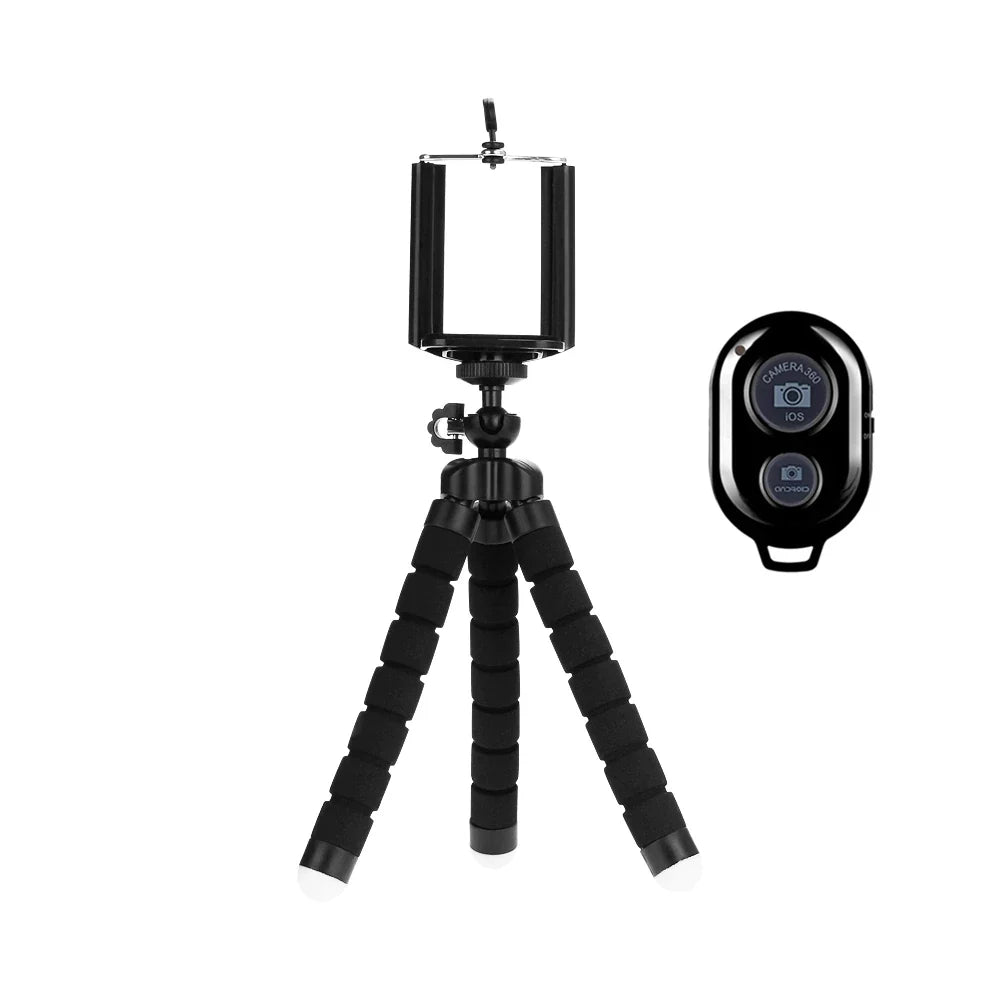 VeFly Octopus Mini Flexible Tripod & Phone Clip Holder