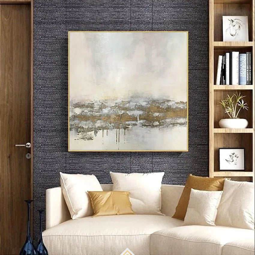 Frameless Handmade Canvas Oil Painting Modern Popular Acrylic Pigment Abstract Poster For Homes And Hotels Wall Art Decoration Peaceful Pleasures Health and Wellness no frame High80cmx120cm
