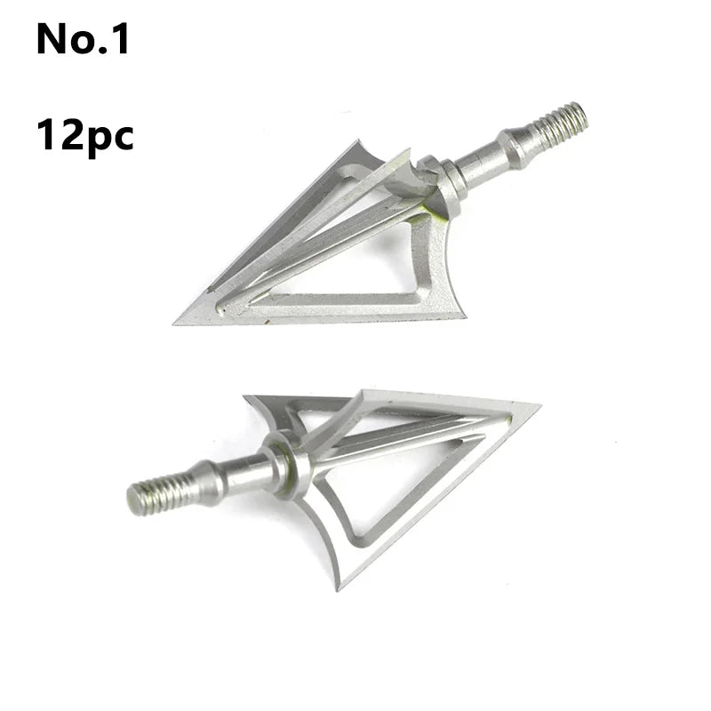 Archery Arrowheads Shooting Hunting Broadhead Points 100Grain 3-Blade