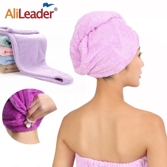 Hair Drying Towel For Long Hair Microfiber Hair Towel Wrap For Curly Thick Hair Super Water Absorbent Quick Dry For Women Girls Peaceful Pleasures Health and Wellness