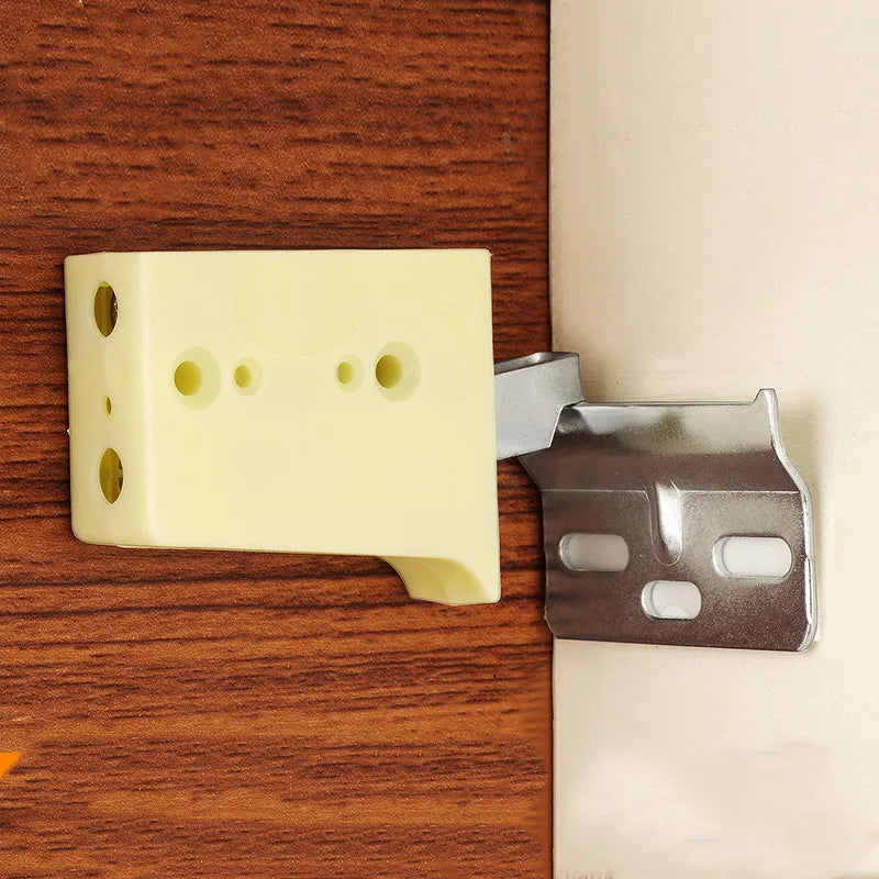 2-Pack Invisible Wall Mount Cabinet Hanging Bracket Connector