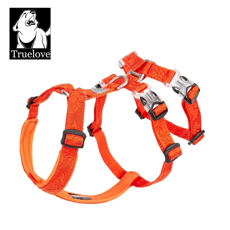 TRUELOVE Pet Harness Double-H Nylon Personalized Dog Harness NO PULL Reflective Breathable Adjustable YH1803 Peaceful Pleasures Health and Wellness