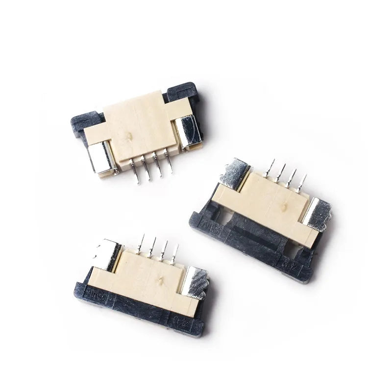 10pcs FFC FPC Connector 1.0mm 4 Pin 6 8 9 10 12 14 16 18 20 22 24 26 30P Top Contact Right Angle SMD / SMT ZIF Peaceful Pleasures Health and Wellness