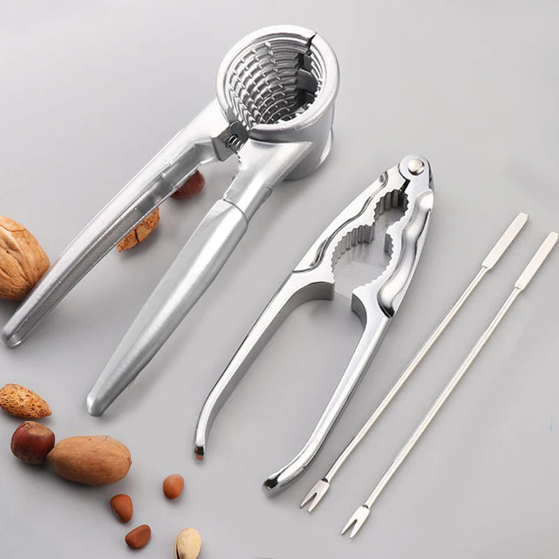 Zinc Alloy Nutcracker Sheller Crack Almond Walnut Pecan Hazelnut Filbert Nut Kitchen Nut Sheller Clip Tool Clamp Plier Cracker Peaceful Pleasures Health and Wellness
