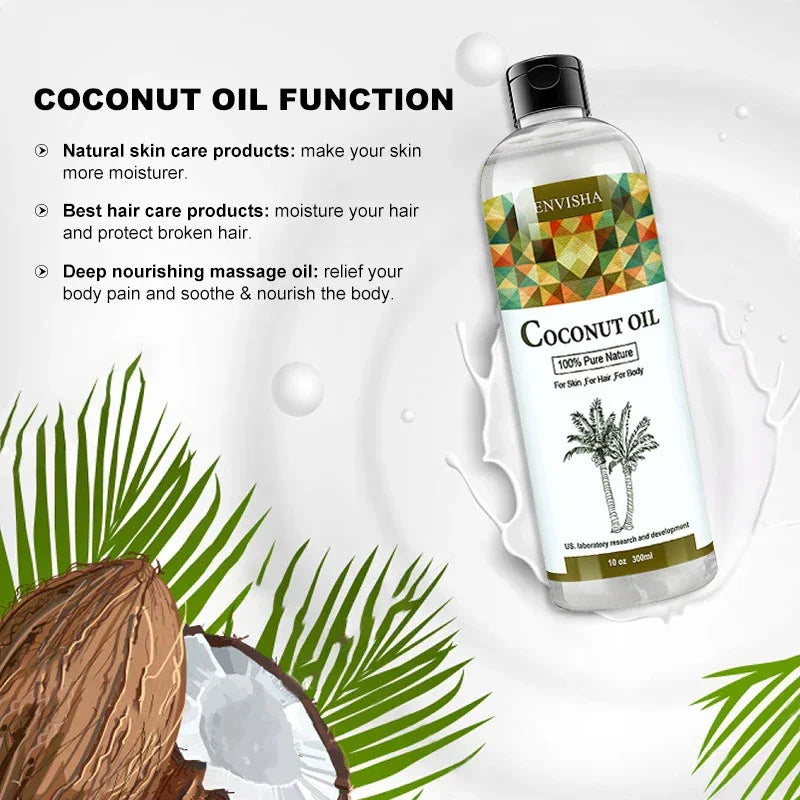 ENVISHA Body & Hair Oil – Argan, Jojoba, Castor & Coconut Body Oil Peaceful Pleasures Health and Wellness